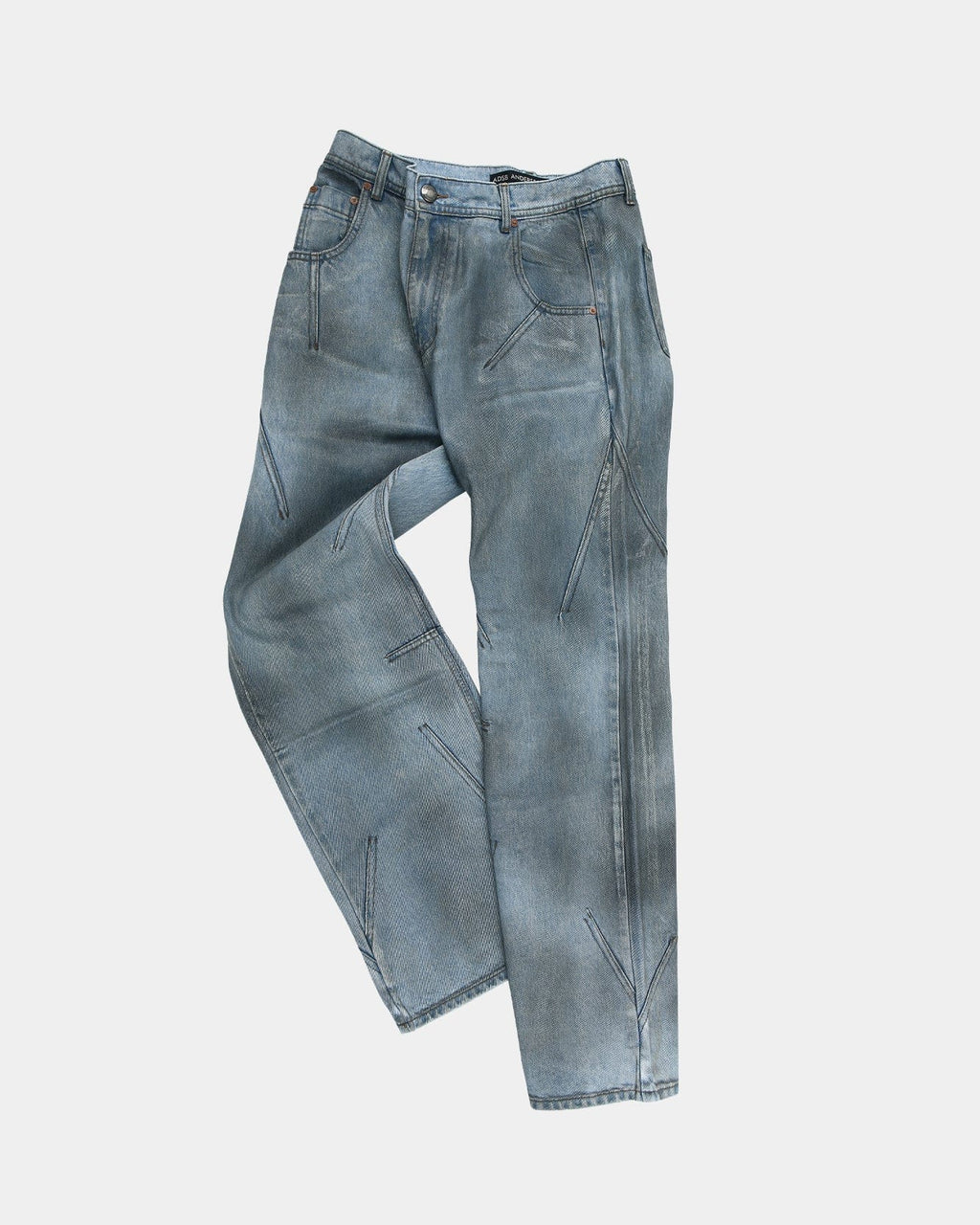 DIRTY SPRAY WASHED WIDE LEG JEANS apa815m(L.BLUE) – Andersson Bell