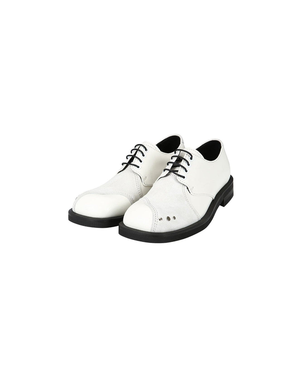 LEUCHARS SQUARE TOE DERBY SHOES aaa345m(WHITE) – Andersson Bell