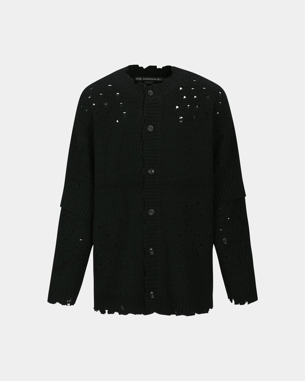 ROGHEN WOOL LONG CARDIGAN atb1156m(BLACK) – Andersson Bell