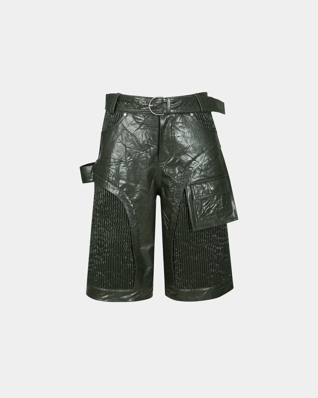 【SCENERITY】Leather Bermuda Pants Leather bermuda shorts - Brown - Yves Salomon – Yves Salomon US
