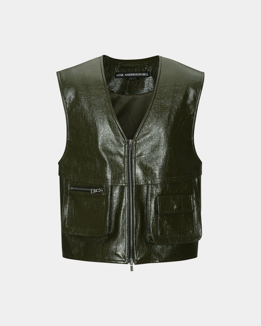 ★ANDERSSON BELL★ UNISEX UTILITY VEST TROMPE LOEIL TSHIRTS Andersson Bell Utility Vest Trompe Loeil T-shirts | White