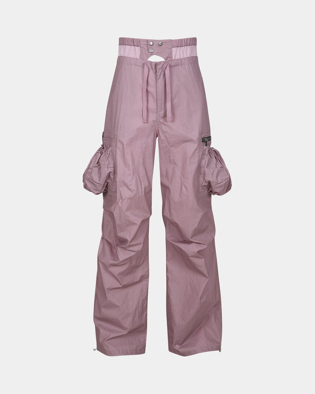 WOMEN) BALLOON POCKET PARACHUTE PANTS apa709w(DUSTY PINK