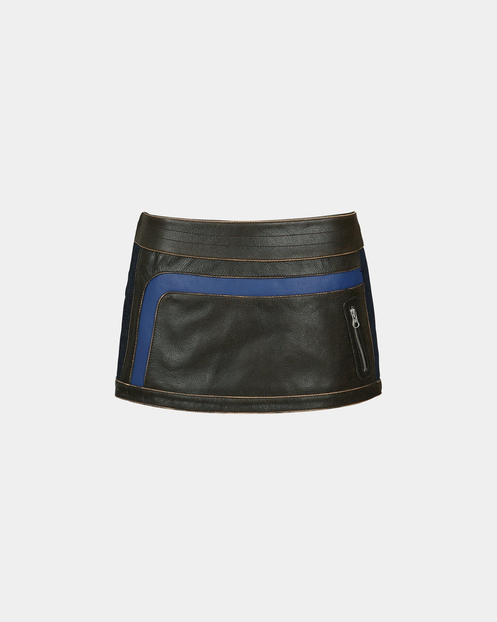 ■ANDERSSON BELL■ Podenim leather printed mini skirt apa722 Paulina Check on Check Bustier Skirt in Multi – SVRN