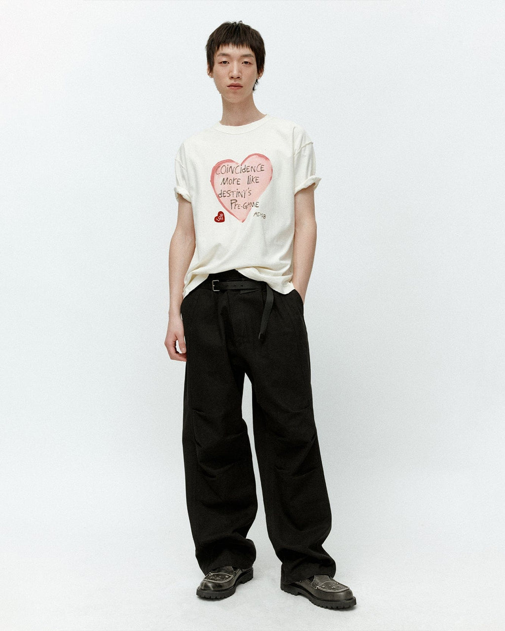 [Andersson Bell]★(Unisex) Heart Calli Logo T-shirt★関税込 Andersson Bell]☆(Unisex) Heart Calli Logo T-shirt☆関税込