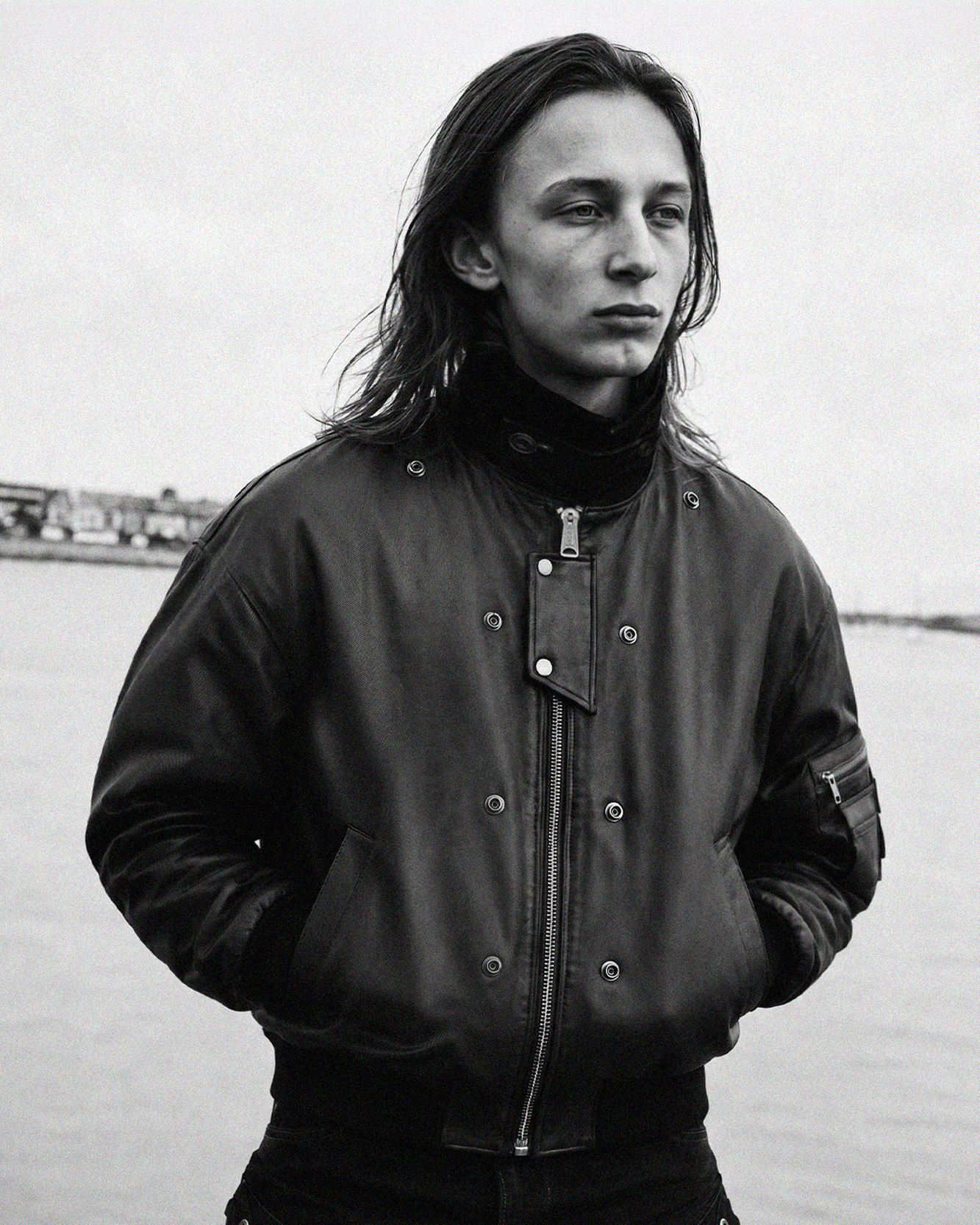 andersson bell オーバーサイズ ジャケット ANDERSSON BELL X ALPHA INDUSTRIES CWU 45/P FLIGHT JACKET (BLACK