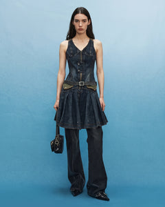 MILITARY MA-1 HARNESS DENIM DRESS (BLUE) – Andersson Bell