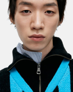 기타 ADSB HALF ZIP-UP EMBLEM SWEATER atb1370m(BLUE)