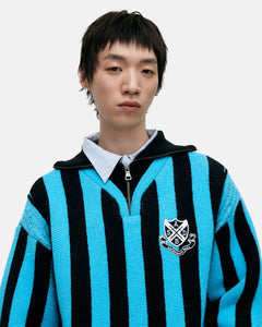 기타 ADSB HALF ZIP-UP EMBLEM SWEATER atb1370m(BLUE)