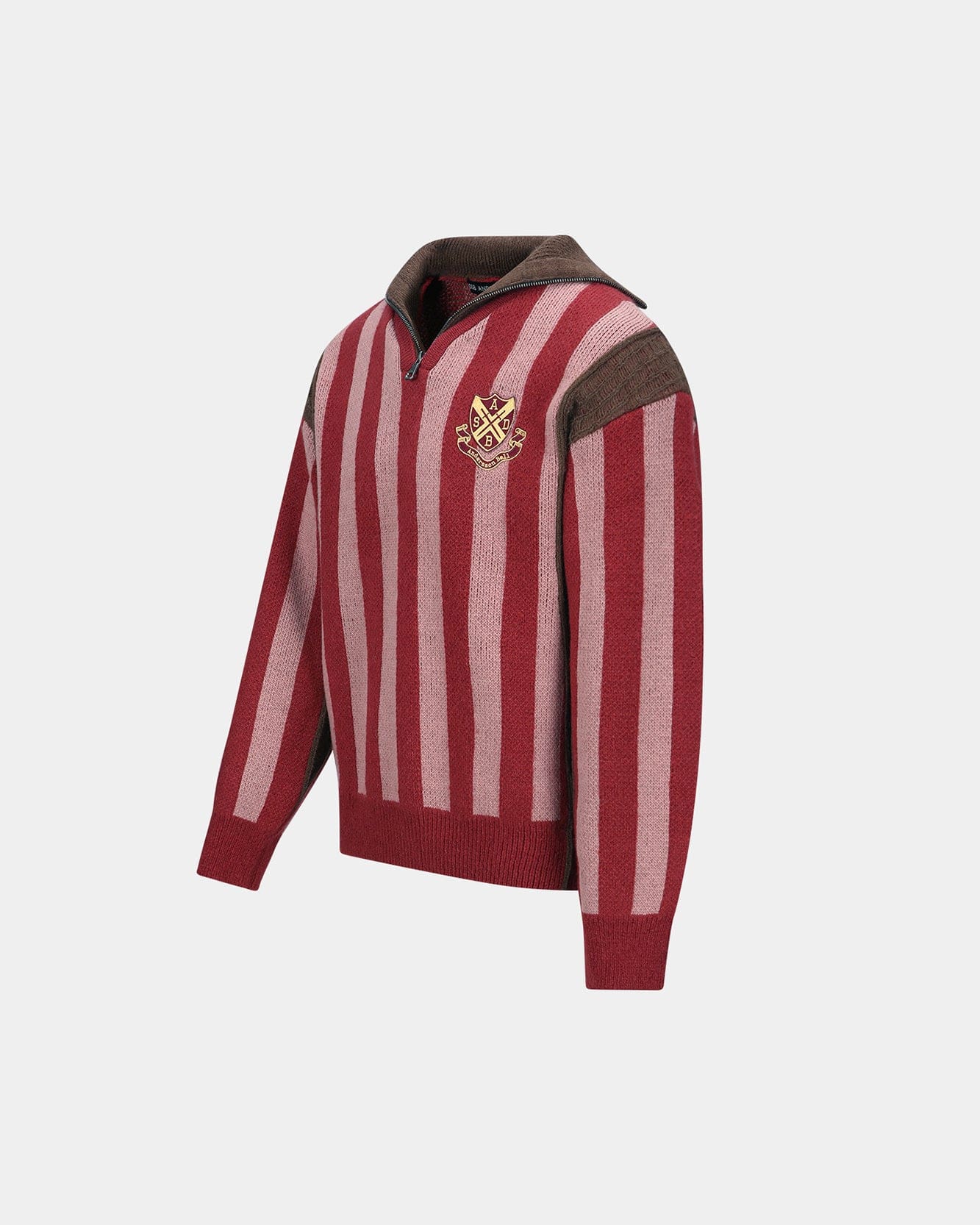 기타 ADSB HALF ZIP-UP EMBLEM SWEATER atb1370m(RED)
