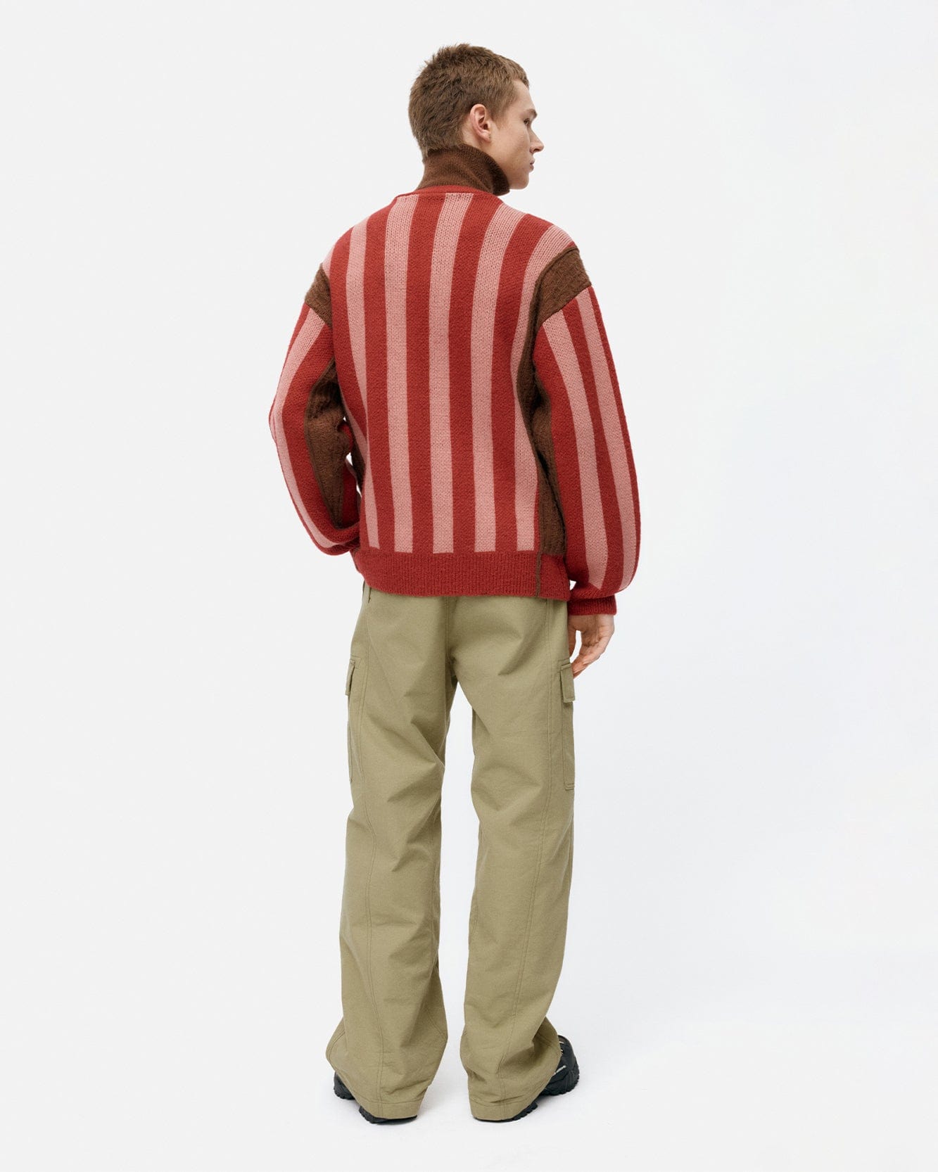 기타 ADSB HALF ZIP-UP EMBLEM SWEATER atb1370m(RED)