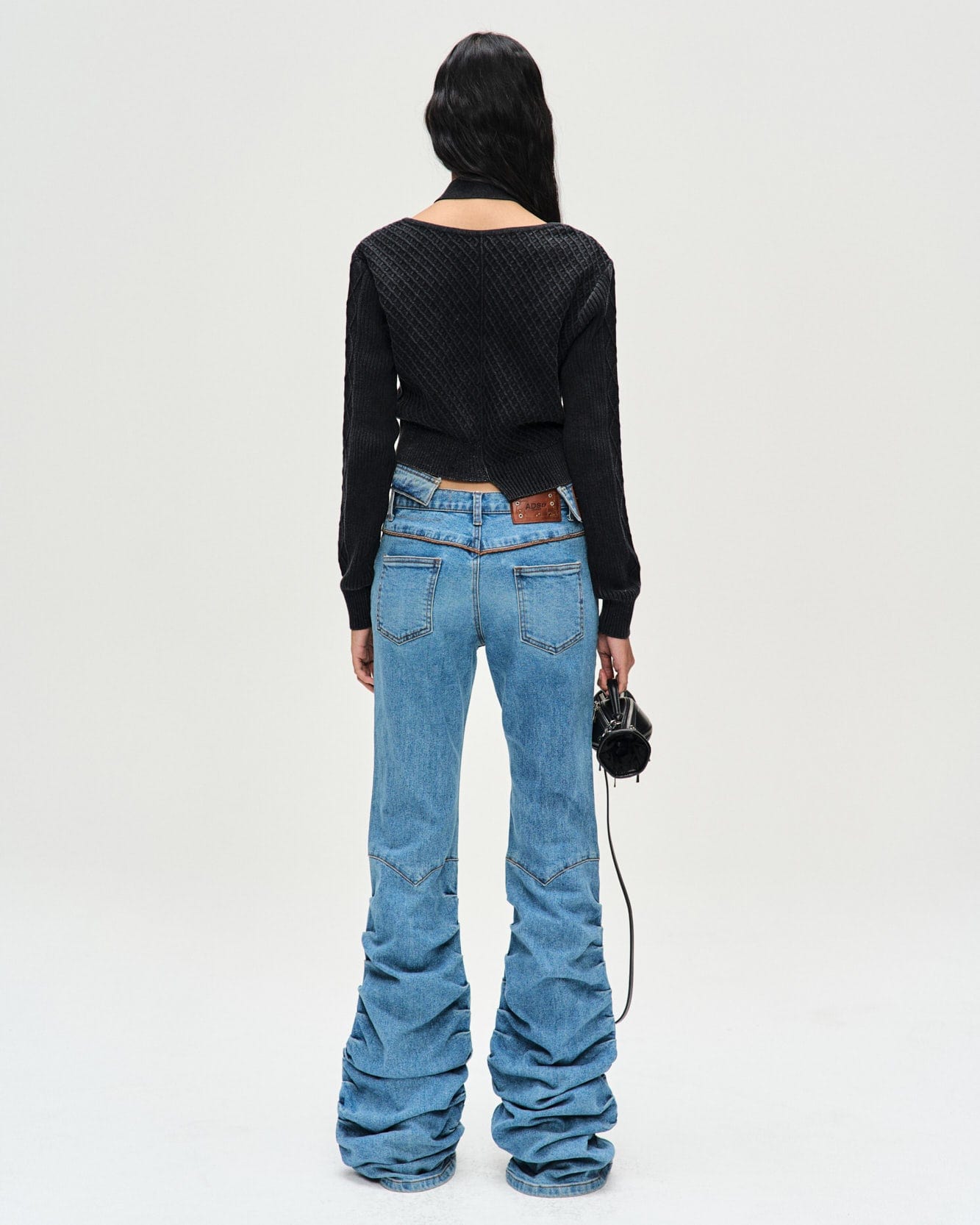 Andersson Bell 캐리오버 재촬영_(WOMEN) NEW MARTINA WESTERN BOOTS WRINKLE JEANS apa667w(WASHED BLUE)