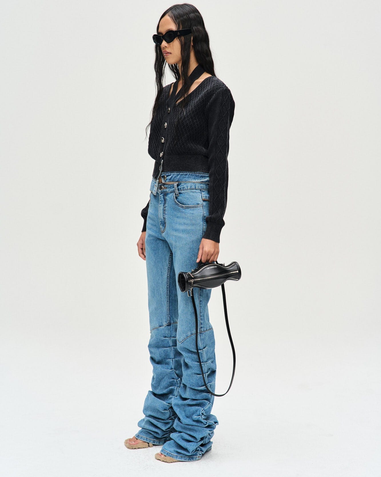 Andersson Bell 캐리오버 재촬영_(WOMEN) NEW MARTINA WESTERN BOOTS WRINKLE JEANS apa667w(WASHED BLUE)