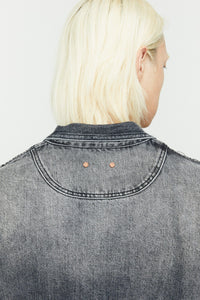 Andersson Bell 캐리오버 재촬영_WAVE DENIM BOMBER JACKET awa570m(WASHED BLACK)