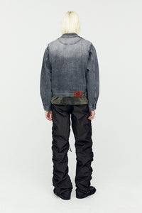 Andersson Bell 캐리오버 재촬영_WAVE DENIM BOMBER JACKET awa570m(WASHED BLACK)
