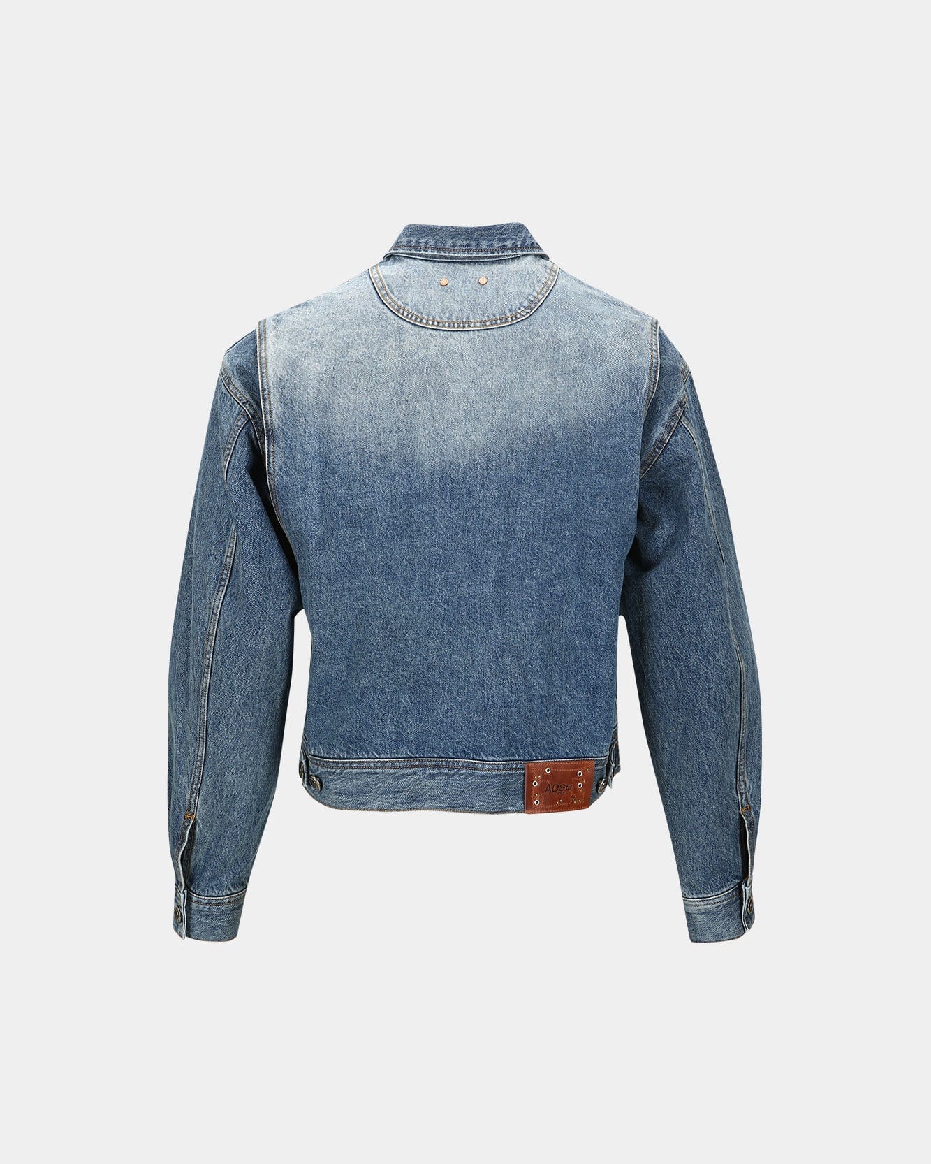 Andersson Bell 캐리오버 재촬영_WAVE DENIM BOMBER JACKET awa570m(WASHED BLUE)