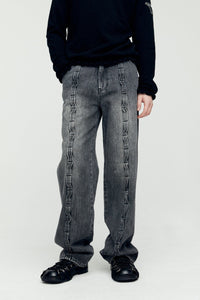 Andersson Bell 캐리오버 재촬영_WAVE WIDE LEG JEANS apa682m(WASHED BLACK)