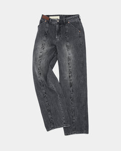 Andersson Bell 캐리오버 재촬영_WAVE WIDE LEG JEANS apa682m(WASHED BLACK)