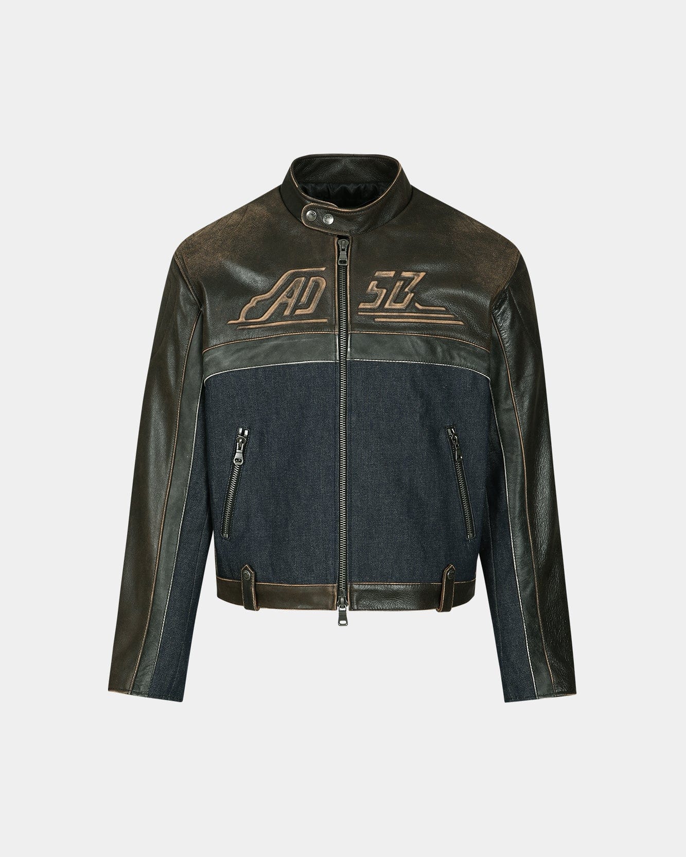 24 RACING LEATHER JACKET awa591m(BROWN) – Andersson Bell