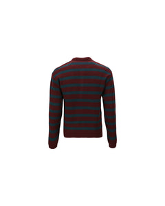 Andersson Bell ADSB STRIPE POLO SWEATER atb1018m(WINE/GREEN)