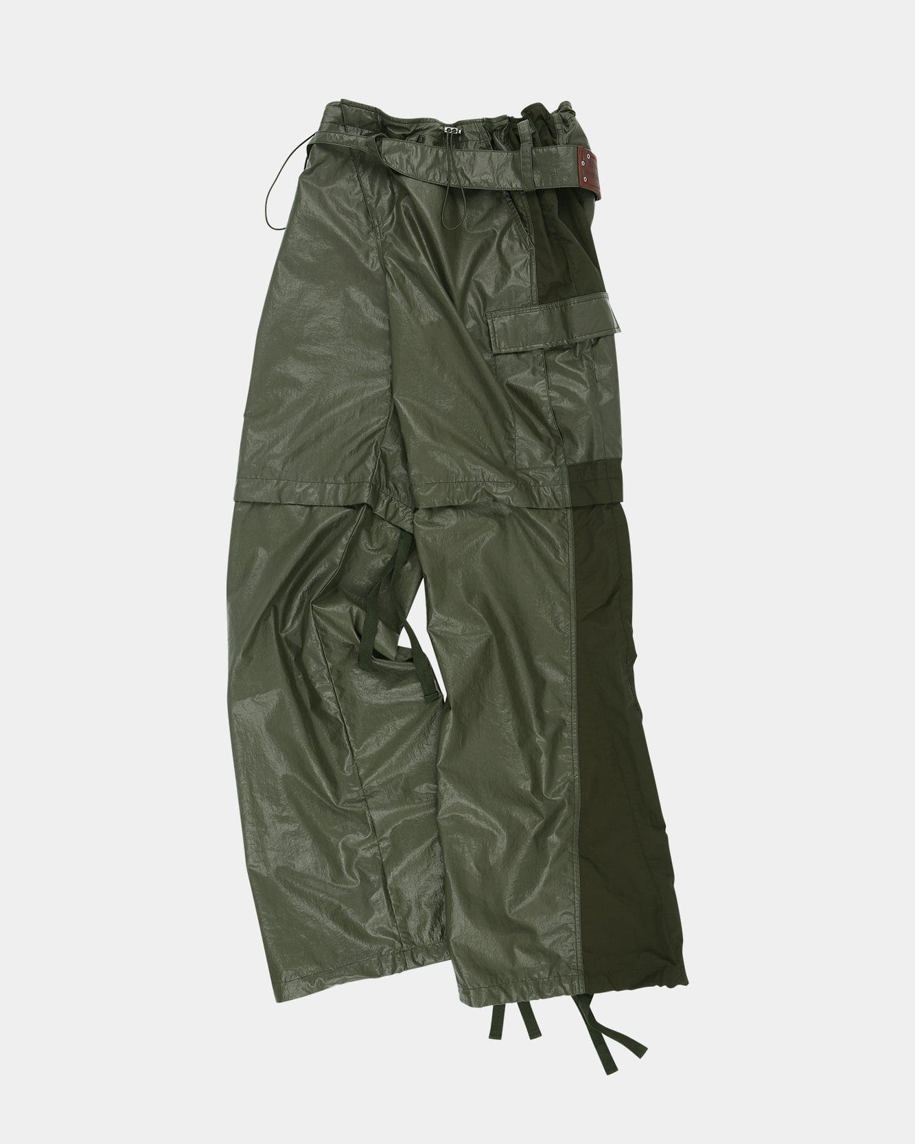 ADSB X OTTOLINGER ADJUSTABLE PARACHUTE PANTS apa776w(KHAKI