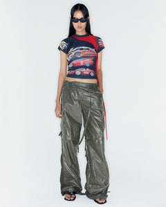 Andersson Bell ADSB X OTTOLINGER ADJUSTABLE PARACHUTE PANTS apa776w(KHAKI)