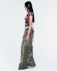 Andersson Bell ADSB X OTTOLINGER ADJUSTABLE PARACHUTE PANTS apa776w(KHAKI)