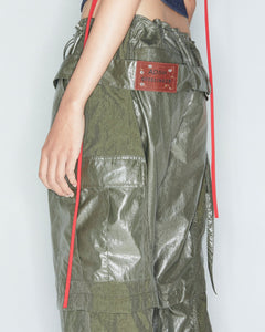 Andersson Bell ADSB X OTTOLINGER ADJUSTABLE PARACHUTE PANTS apa776w(KHAKI)