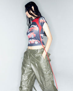 Andersson Bell ADSB X OTTOLINGER ADJUSTABLE PARACHUTE PANTS apa776w(KHAKI)