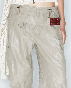 Andersson Bell ADSB X OTTOLINGER ADJUSTABLE PARACHUTE PANTS apa777w(BEIGE)