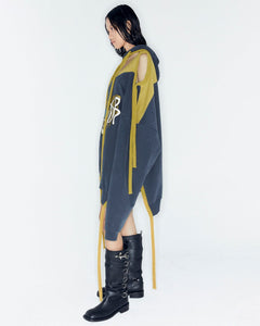 Andersson Bell ADSB X OTTOLINGER DECONSTRUCTED HOODIE atb1213w(NAVY)