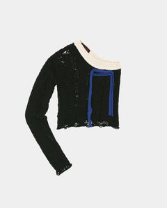 Andersson Bell ADSB X OTTOLINGER ONE SHOULDER KNIT atb1215w(BLACK)