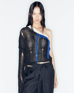 Andersson Bell ADSB X OTTOLINGER ONE SHOULDER KNIT atb1215w(BLACK)