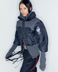 Andersson Bell ADSB X OTTOLINGER RIB POINT PUFFER JACKET awa669w(CHARCOAL)