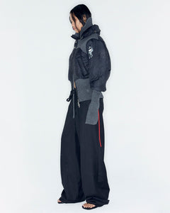 Andersson Bell ADSB X OTTOLINGER RIB POINT PUFFER JACKET awa669w(CHARCOAL)