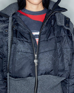 Andersson Bell ADSB X OTTOLINGER RIB POINT PUFFER JACKET awa669w(CHARCOAL)