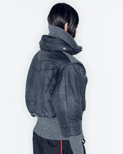 Andersson Bell ADSB X OTTOLINGER RIB POINT PUFFER JACKET awa669w(CHARCOAL)