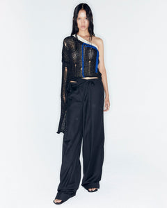 Andersson Bell ADSB X OTTOLINGER STRIPE WOOL PANTS apa775w(BLACK)