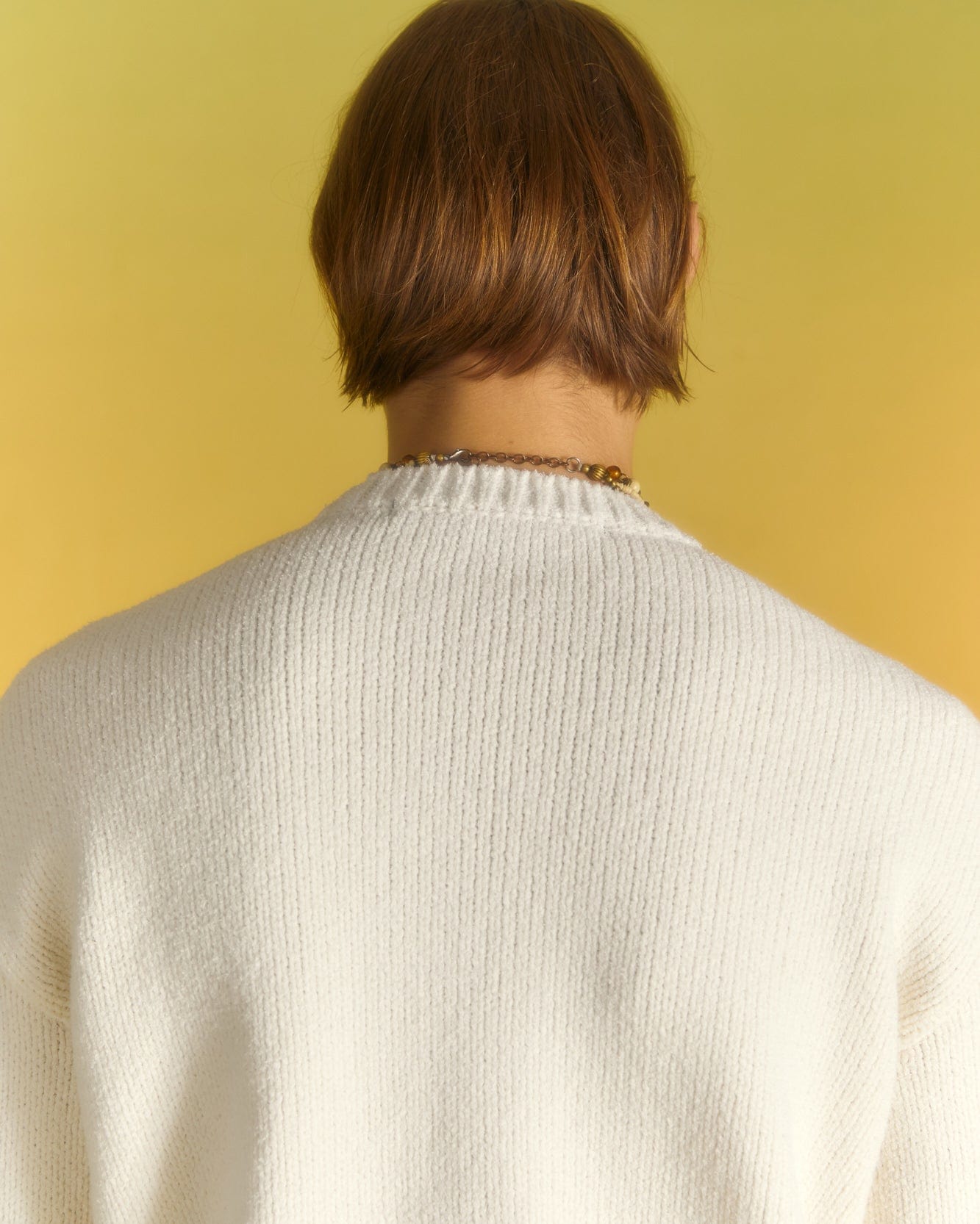 Andersson Bell ARGYLE CREW-NECK SWEATER atb1025m(ECRU)
