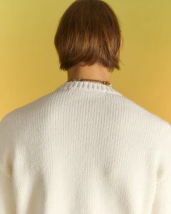 Andersson Bell ARGYLE CREW-NECK SWEATER atb1025m(ECRU)