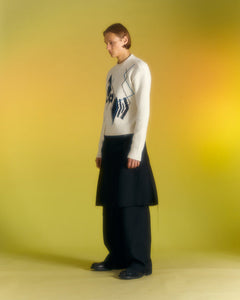 Andersson Bell ARGYLE CREW-NECK SWEATER atb1025m(ECRU)