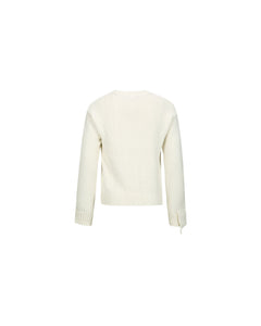 Andersson Bell ARGYLE CREW-NECK SWEATER atb1025m(ECRU)
