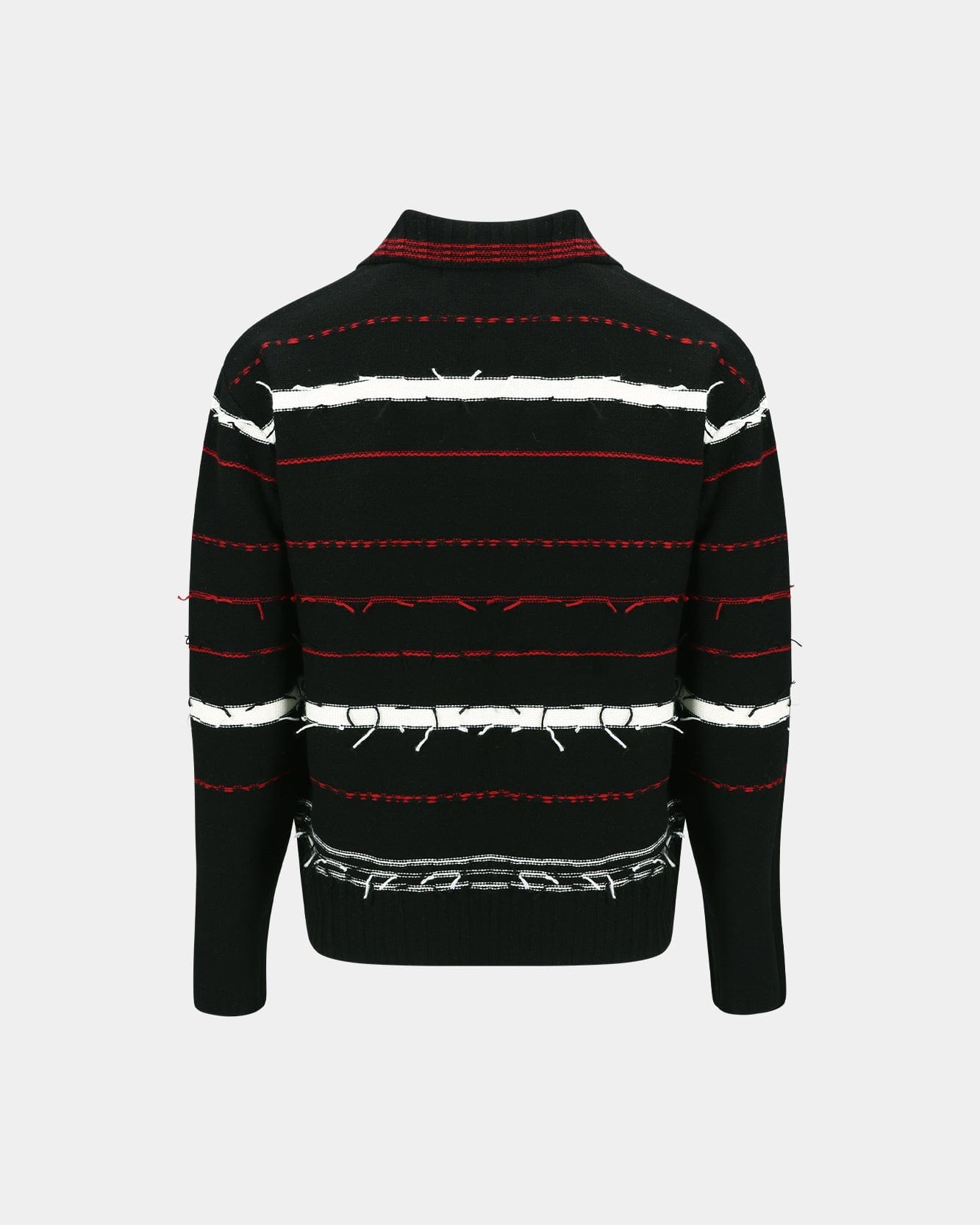 Andersson Bell B&W STRIPE POLO SWEATER atb1245m(BLACK)