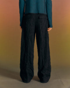Andersson Bell BELFORT WOOL WIDE-LEG TROUSERS apa680m(BLACK)