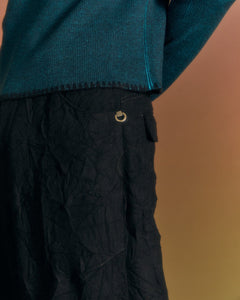 Andersson Bell BELFORT WOOL WIDE-LEG TROUSERS apa680m(BLACK)