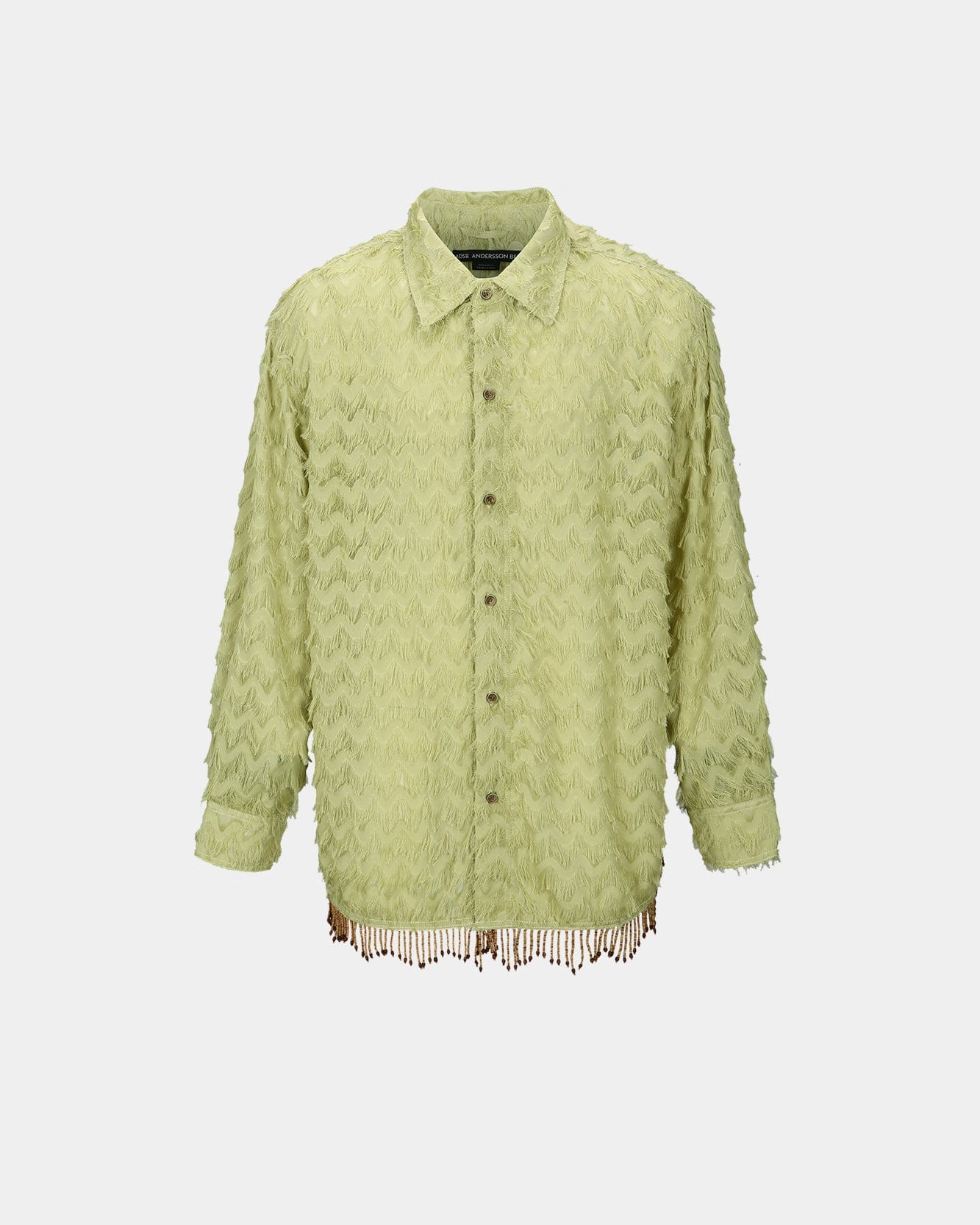 Andersson Bell BIRD SHAGGY LONG SHIRTS atb1053m(OLIVE)
