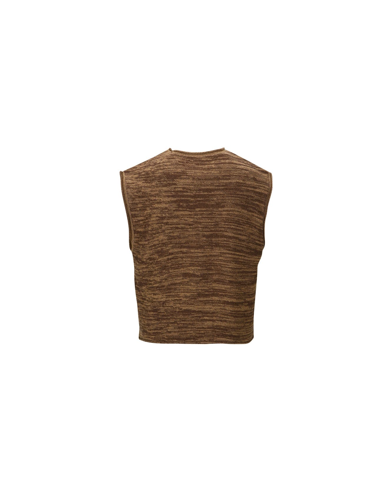 Andersson Bell BLOTCH INTARSIA CREW-NECK VEST atb1013m(BROWN)