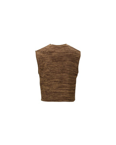 Andersson Bell BLOTCH INTARSIA CREW-NECK VEST atb1013m(BROWN)
