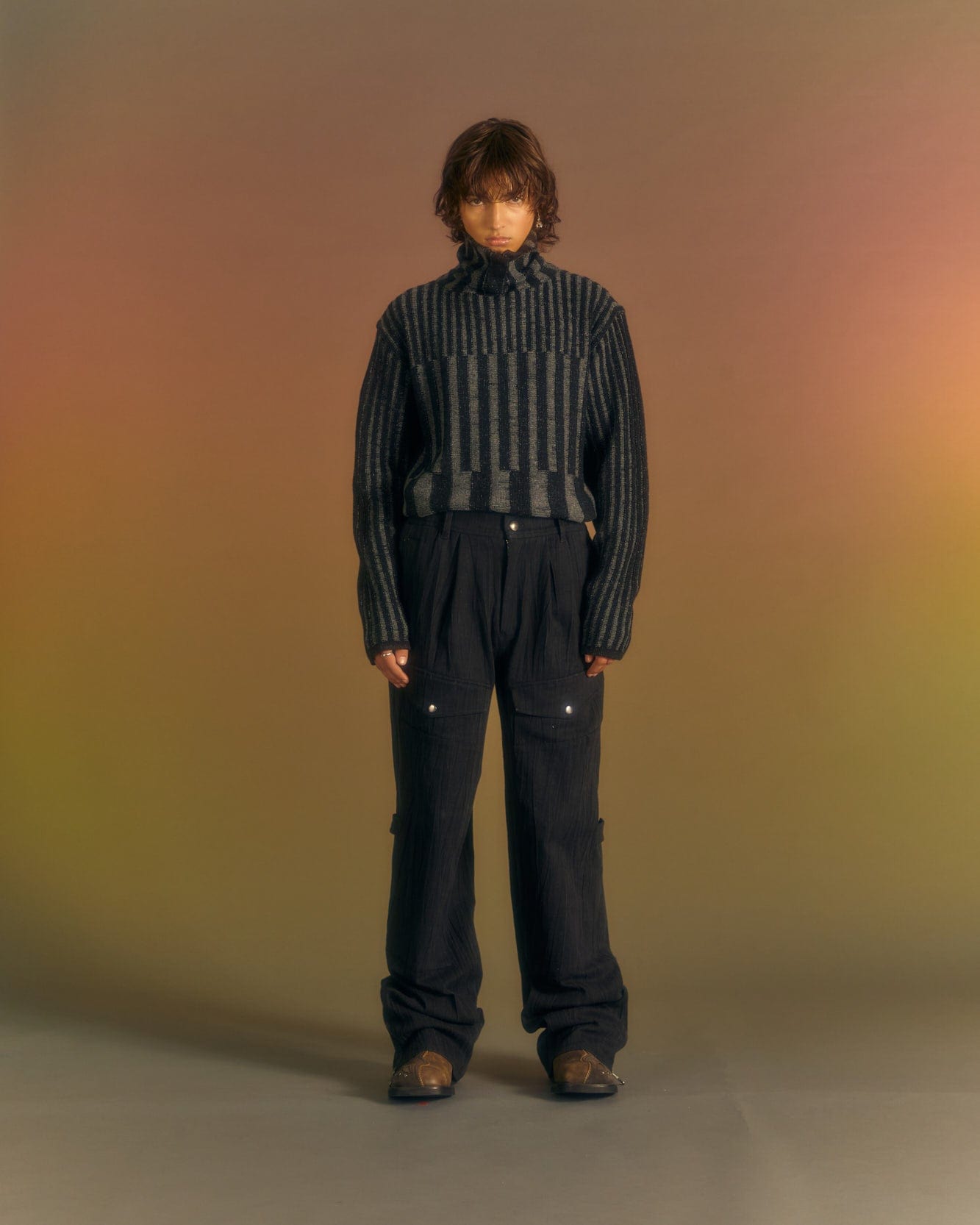 Andersson Bell BODEN TURTLE-NECK SWEATER atb1019m(BLACK)