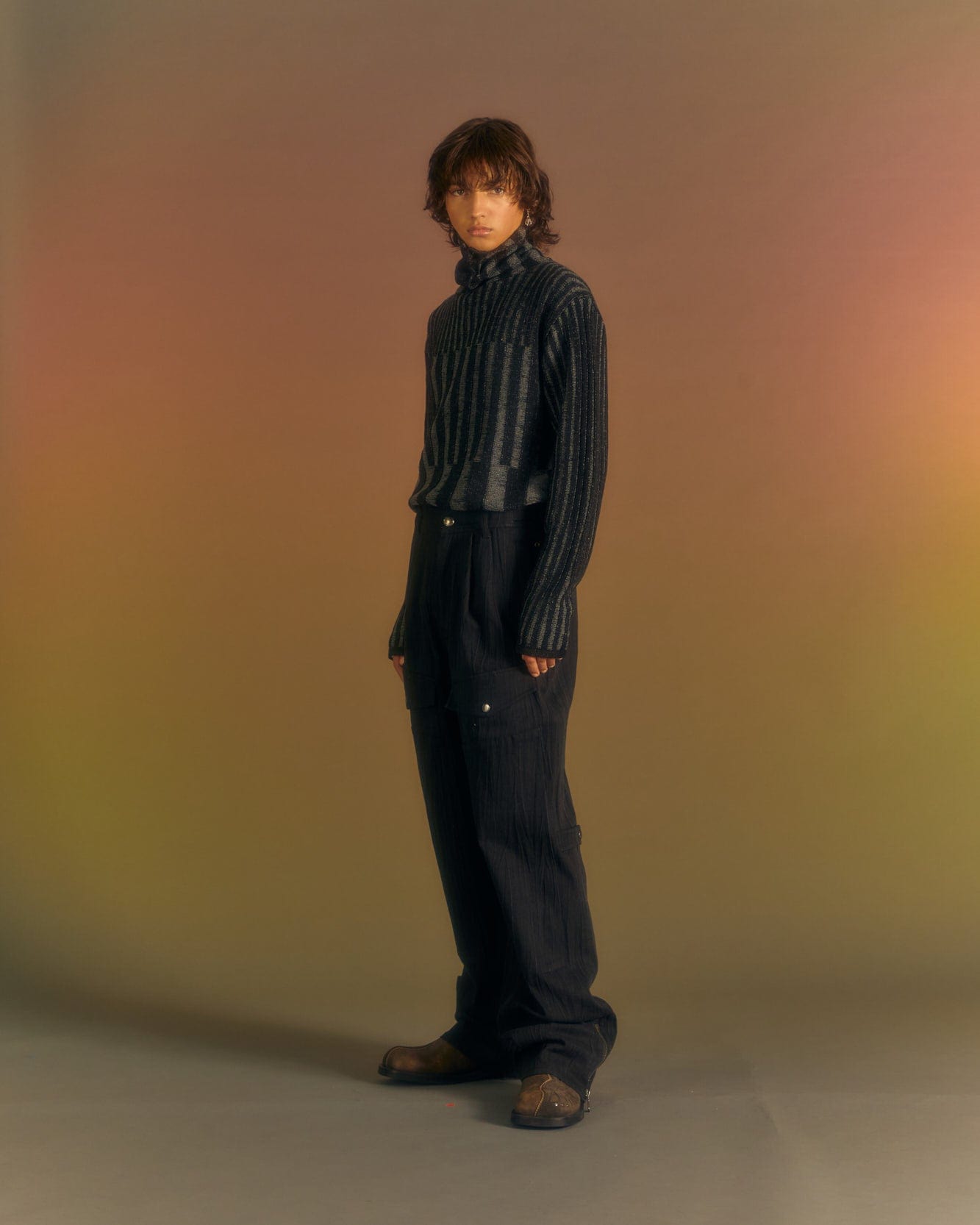 Andersson Bell BODEN TURTLE-NECK SWEATER atb1019m(BLACK)