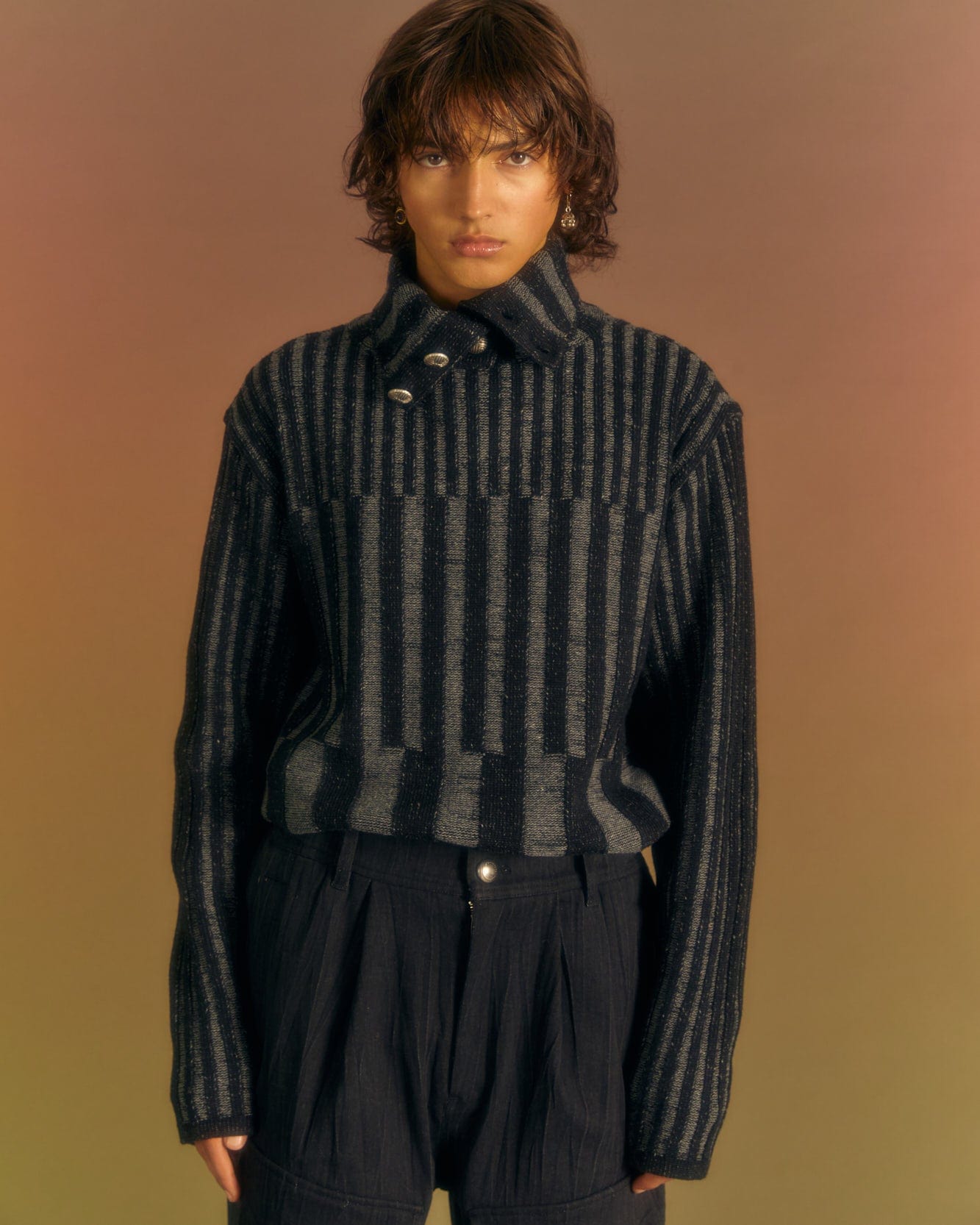 Andersson Bell BODEN TURTLE-NECK SWEATER atb1019m(BLACK)
